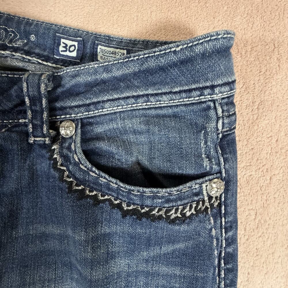 Miss Me Women 30x31 Easy Boot Jeans Buckle Stretch Denim Y2K - Picture 6 of 10